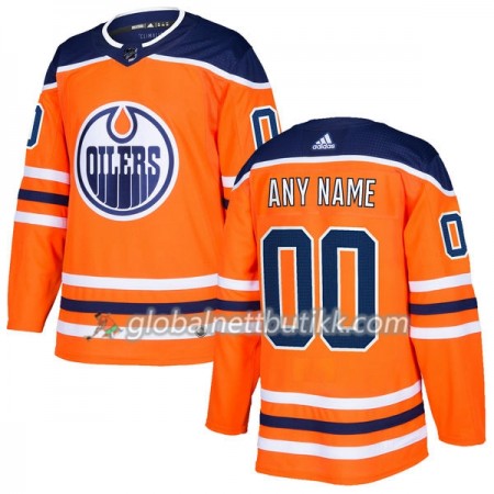 Edmonton Oilers Hockeydrakt Custom 2017-2018 Royal Adidas Authentic - Herre